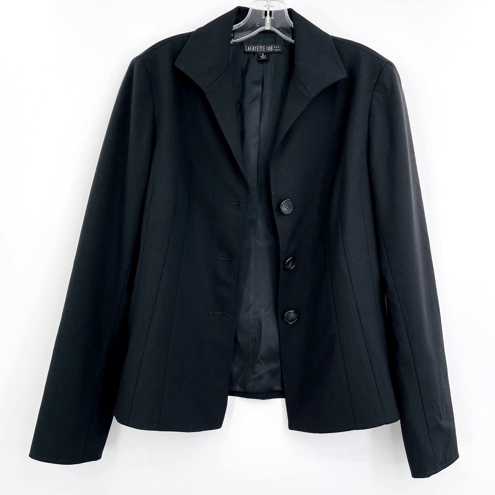 Lafayette 148 Wool Three Button Blazer - image 3